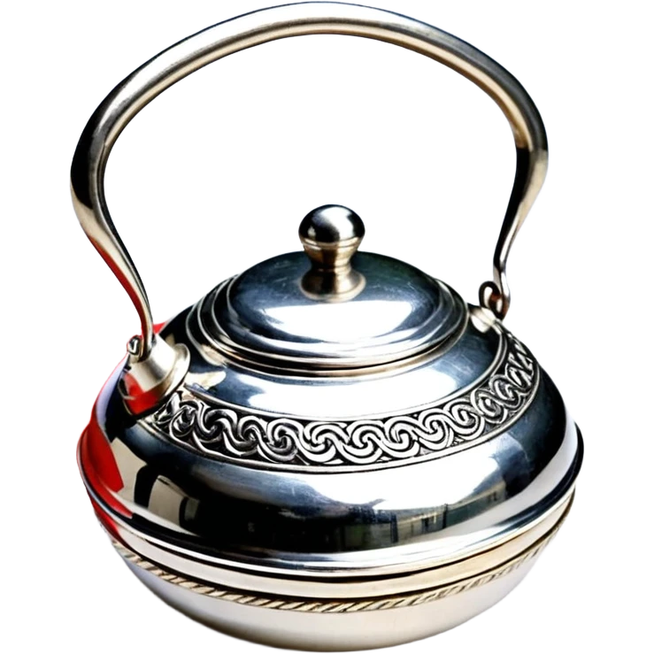 рыцарь в серебряных ярких доспехах, в руках меч emoji