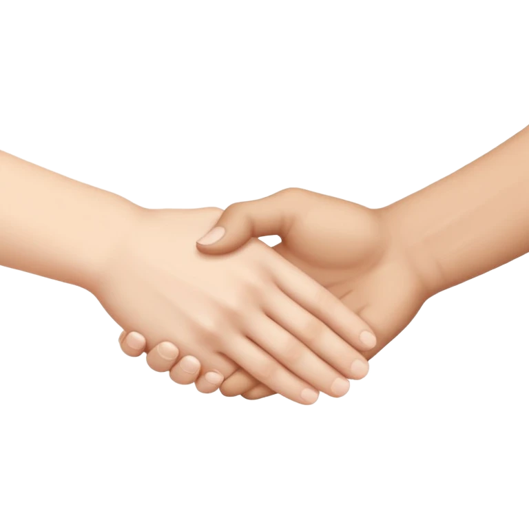 two white hands in a secret handshake emoji