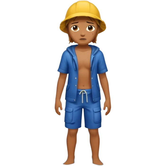 shipwreck survivor, full body emoji