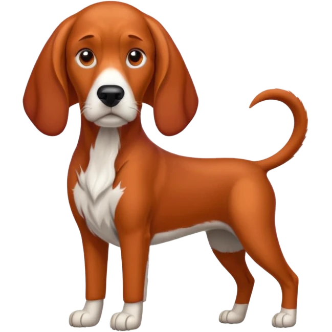 Full red coonhound emoji