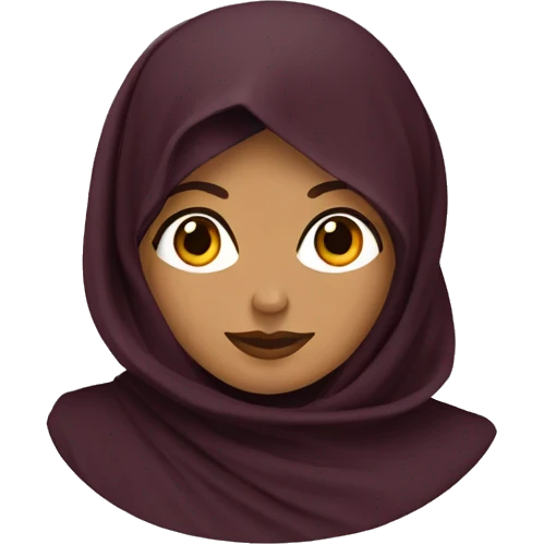 Abaya wine color emoji