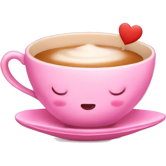 cute teacup pink emoji