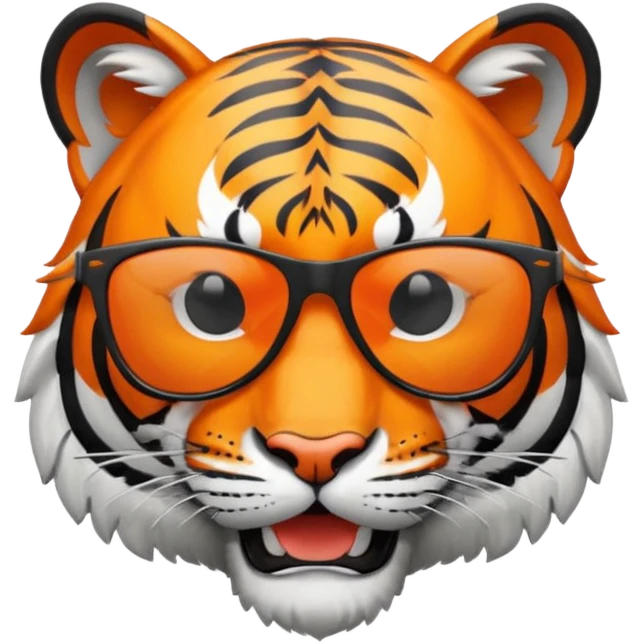 Harrisburg High School Tiger Logo with sunglasses emoji