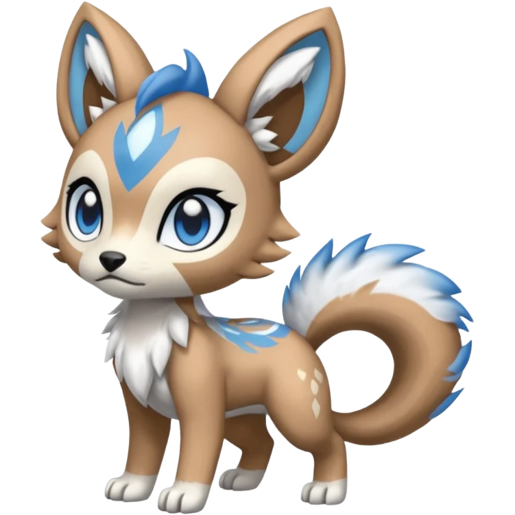 Meloetta-WereGarurumon-Trico-Pokémon-Fakémon-fusion-hybrid-creature emoji