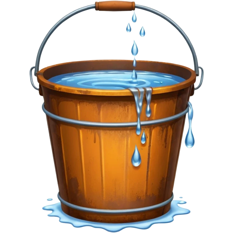 leaking bucket emoji