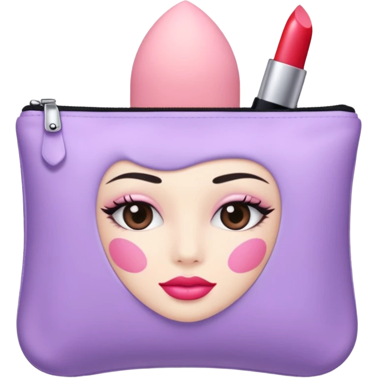 cosmetic in a lavender bag emoji