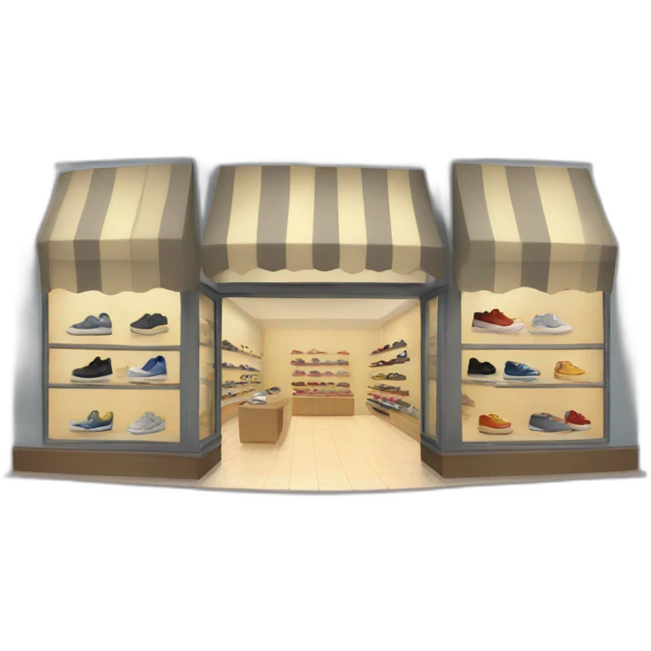 shoe store emoji