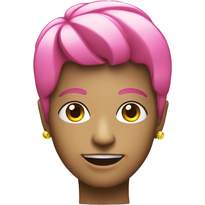 Disco with pink  emoji