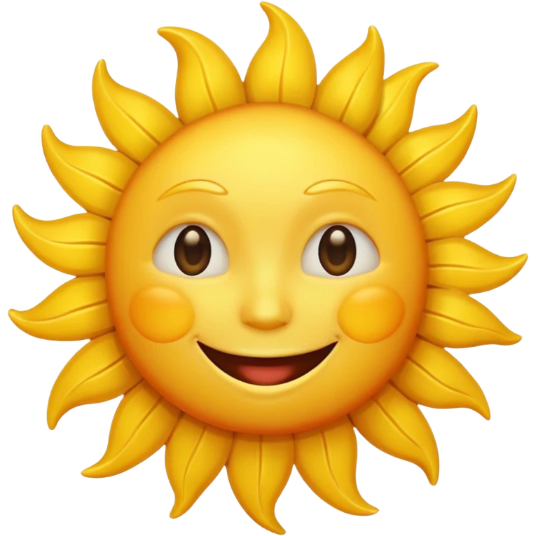 smiling sun emoji emoji