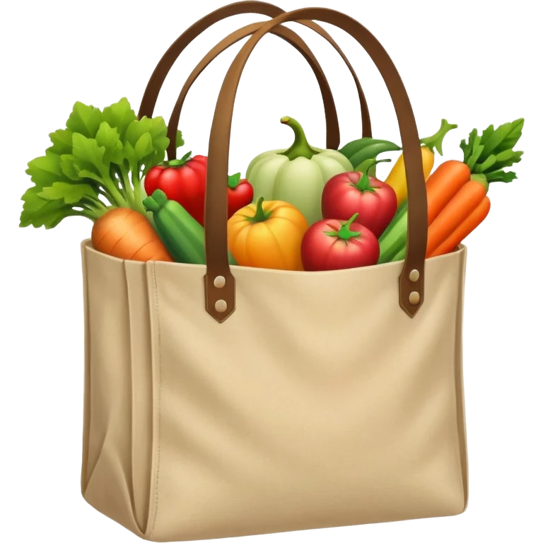 cartoon market bag emoji