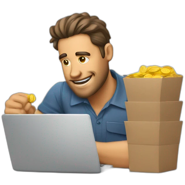 homem que trabalha com trafego pago emoji