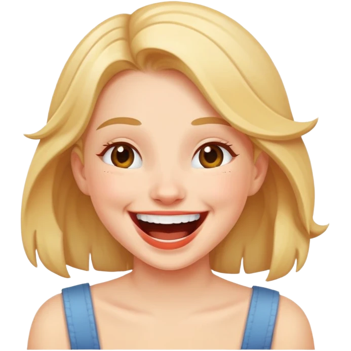 Girl laughing  emoji