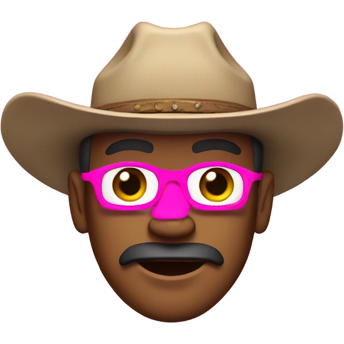  Cowboy with pink hat emoji