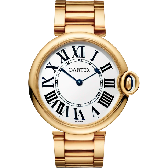 gold cartier watch emoji