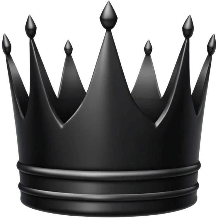 full black crown emoji