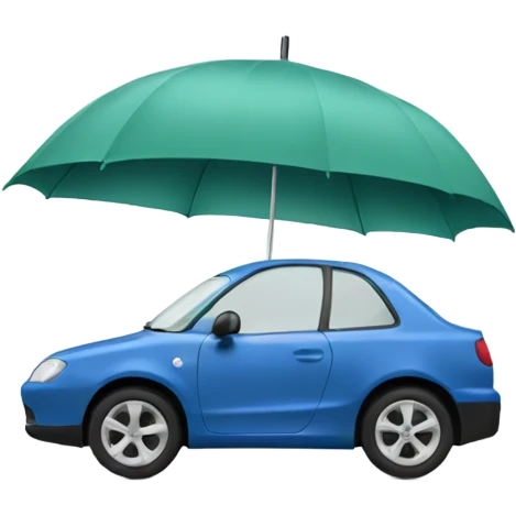 Umbrella car emoji