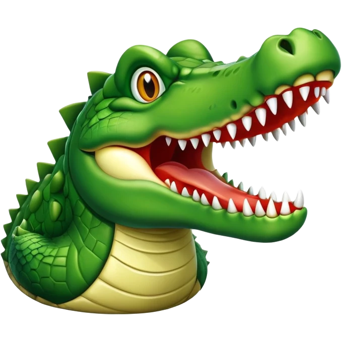 energetic crazy crocodile emoji