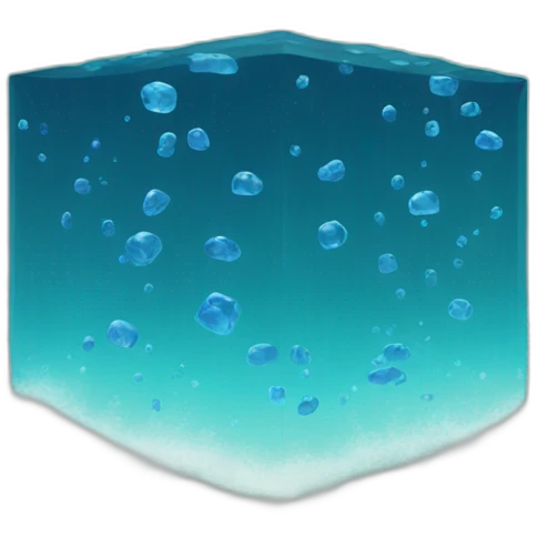 Ocean water cube emoji