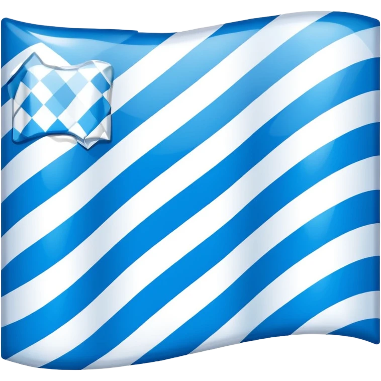 Bavarian flag A field of white and blue lozenges (diamonds) arranged diagonally. emoji