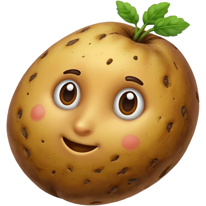 potato without face emoji