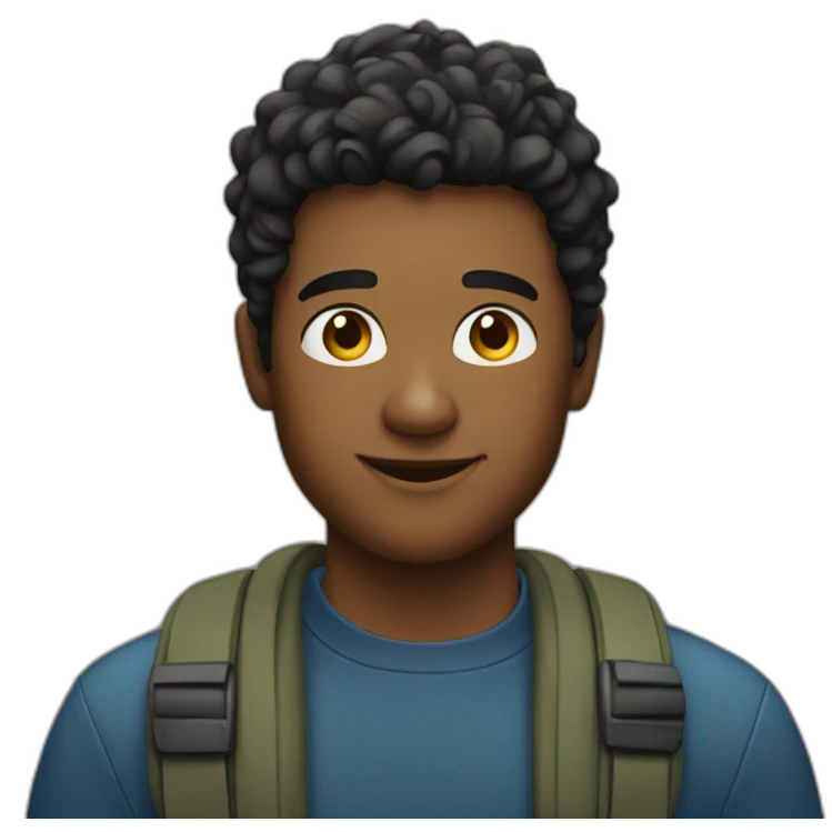 A young man making podcasts emoji