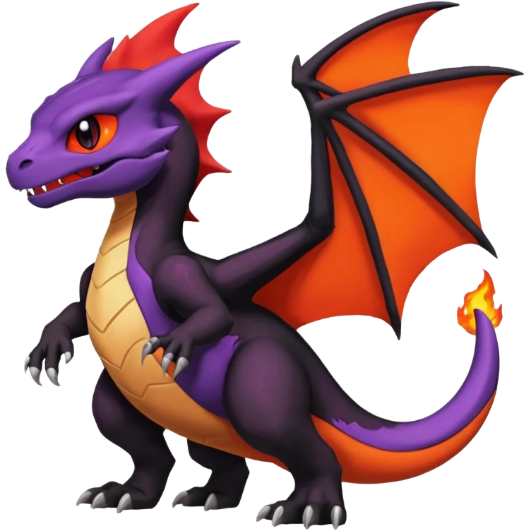 Salandit-Noibat-Litten-Duskull-Charizard-Hybrid (Full body) emoji