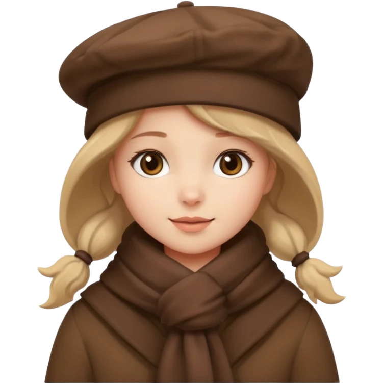 Cute winter clothes Nice brown things emoji