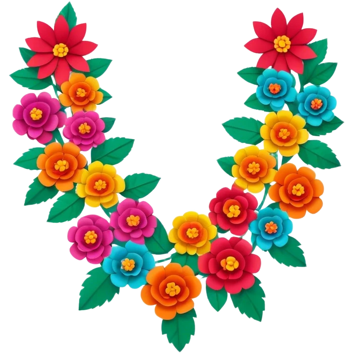 festive and vibrant garland of traditional mexican  emoji