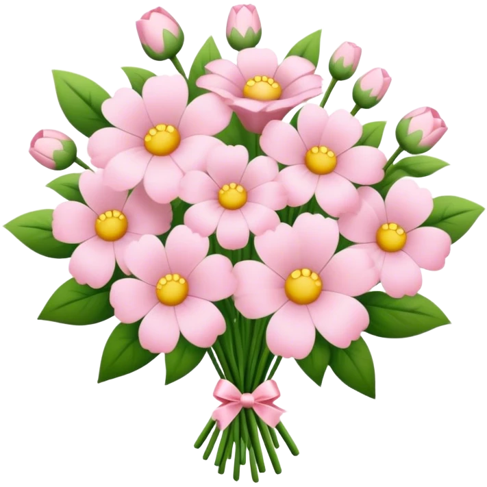 pale pink flower bouquet  emoji
