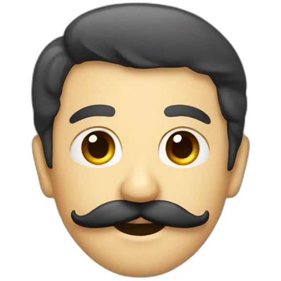moustache carré emoji