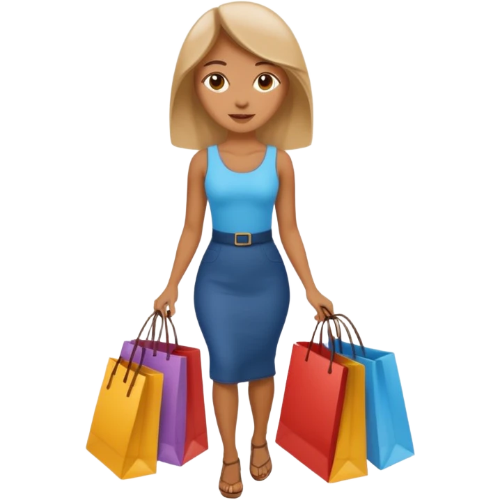Rosa mujer compras  emoji