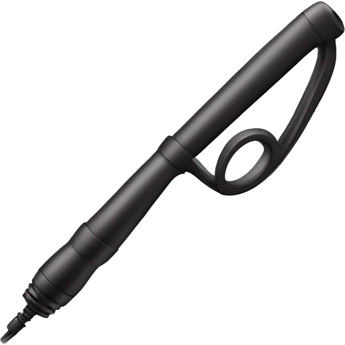 hair curling iron wand emoji