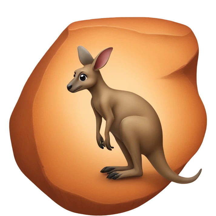 Uluru kangaroo emoji