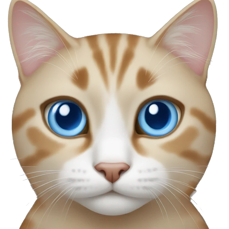 Cat with blue eyes emoji