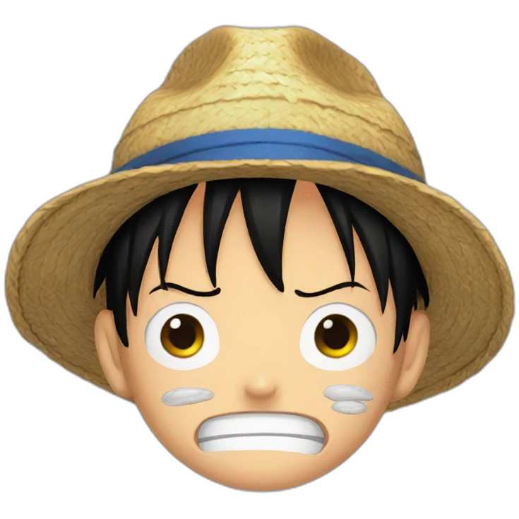 Luffy is crying emoji