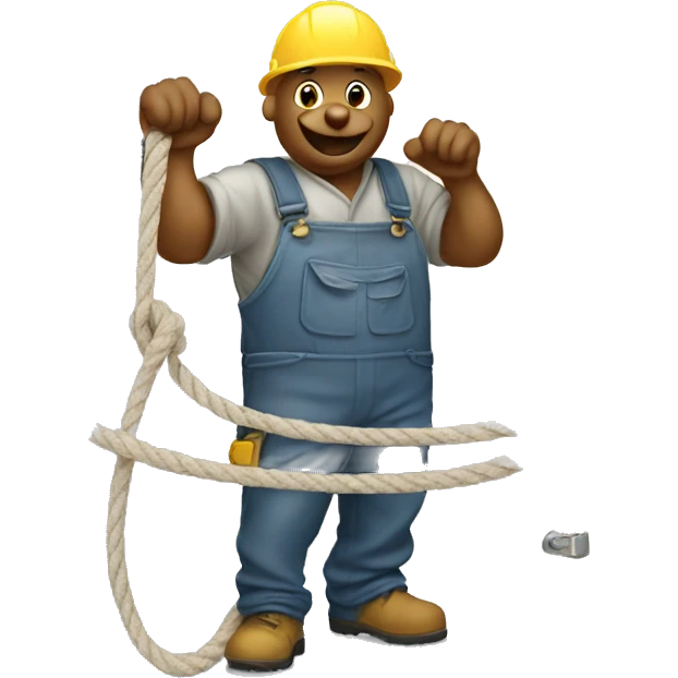 rat construction worker pulling  curtain rope  emoji