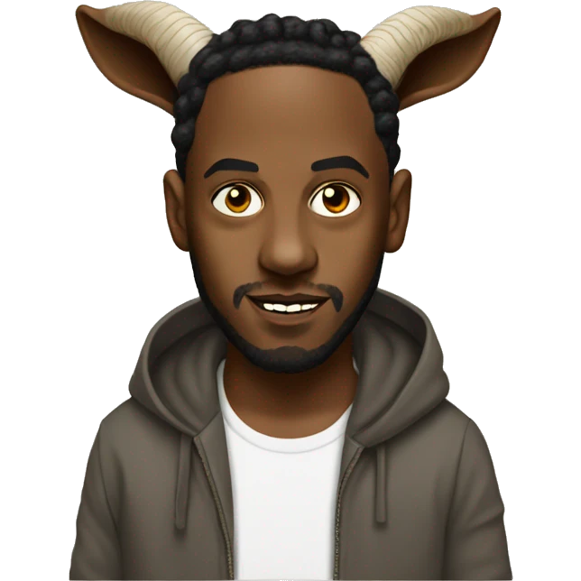 Kendrick Lamar as a goat emoji