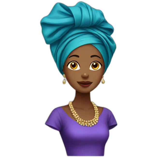 Nigerian Gele emoji