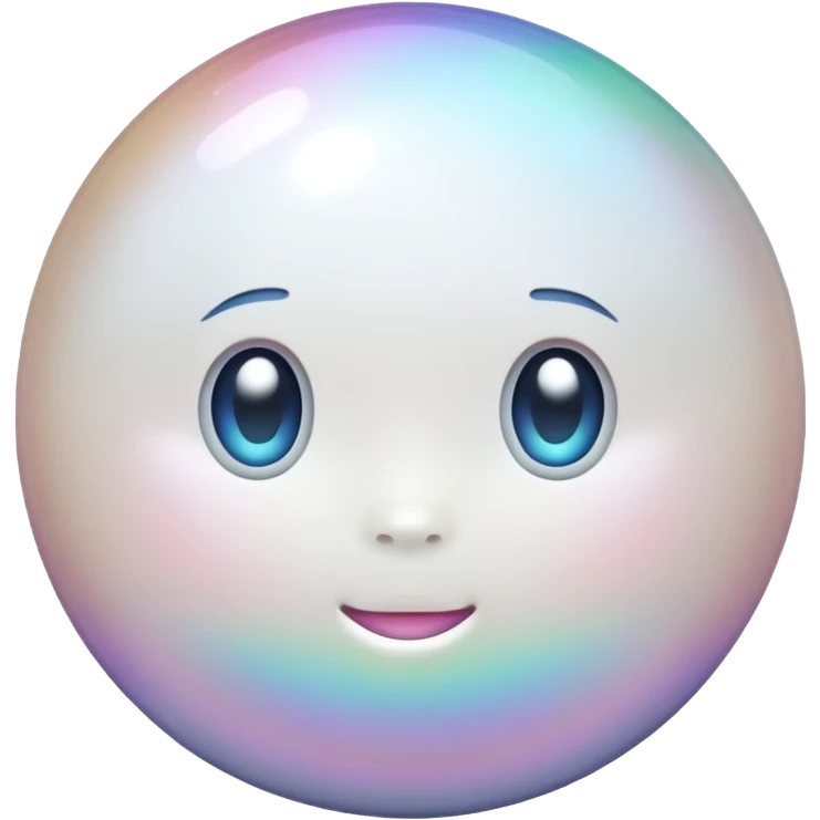 a pearl emoji