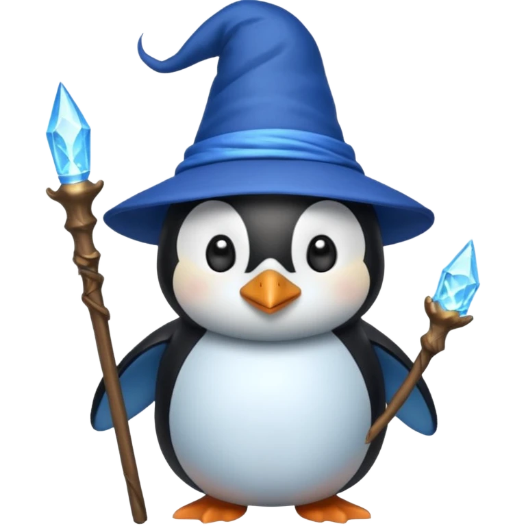 Penguin Wizard emoji