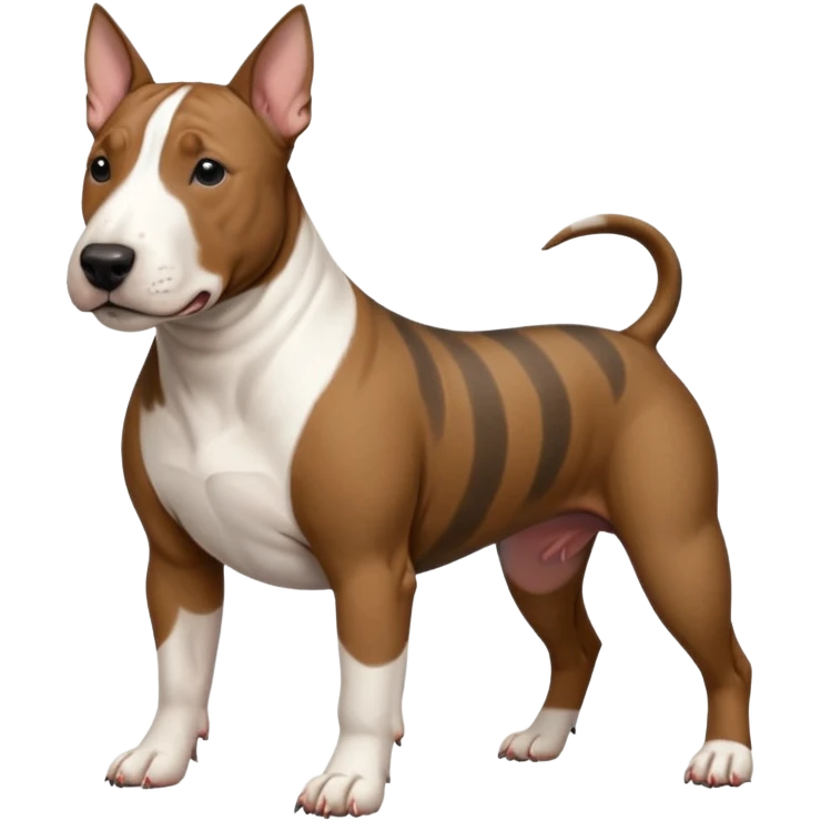 brindle english bull terrier  emoji