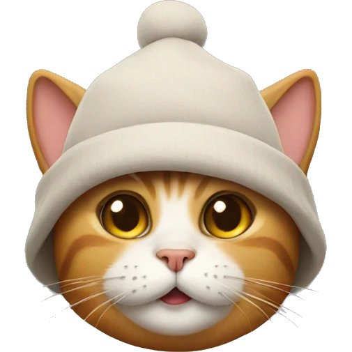 cat wearing a hat emoji