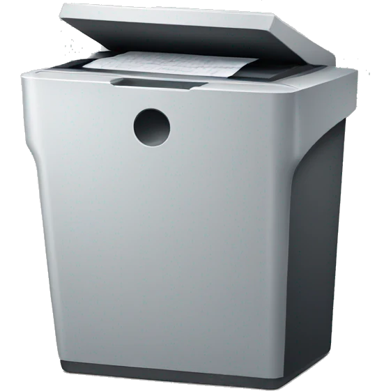 document shredder emoji