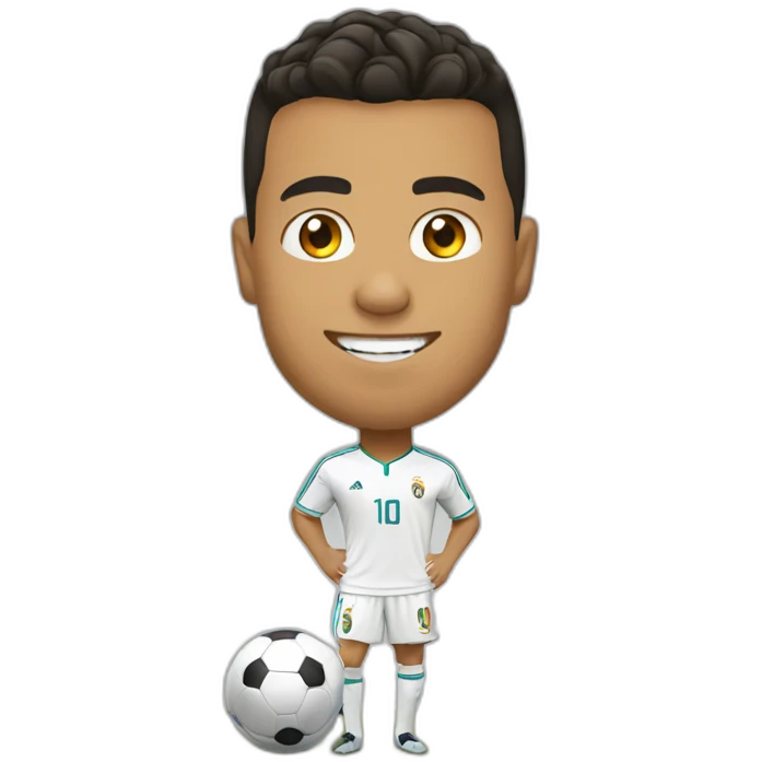 Ronaldo playing  emoji