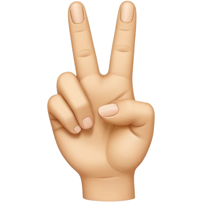 “Emoji-style hand making the letter ‘L’, with the index finger slightly curved. Clean, simple design, smooth shapes, neutral skin tone. White or transparent background, high resolution.” emoji