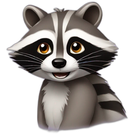 Racoon emoji