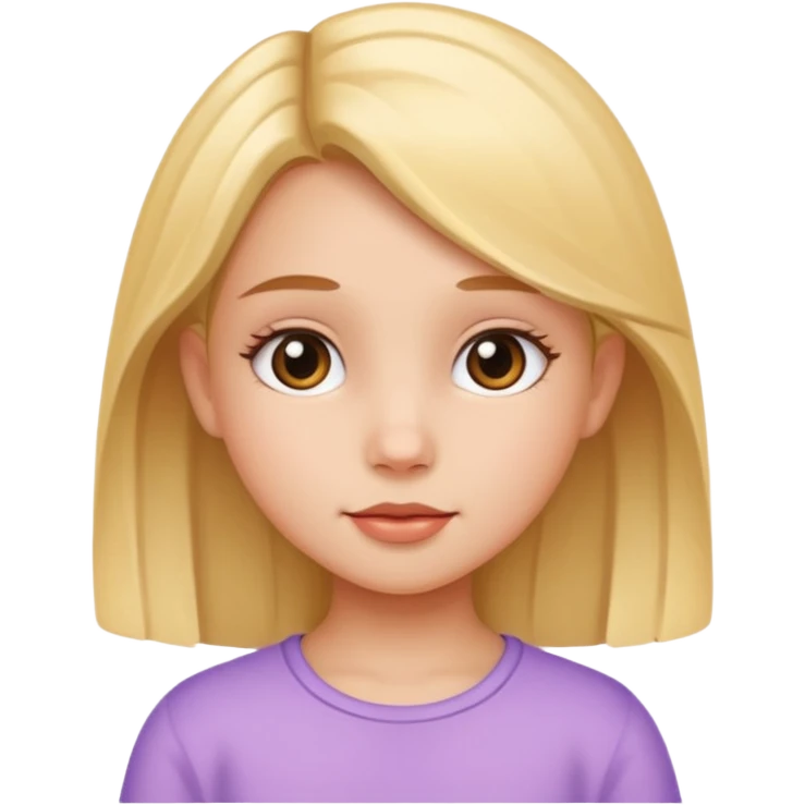 pretty non white little girl emoji