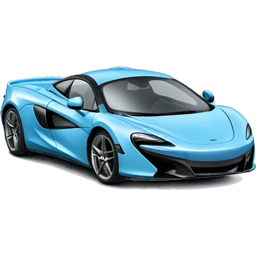 A light Blue mclaren car emoji