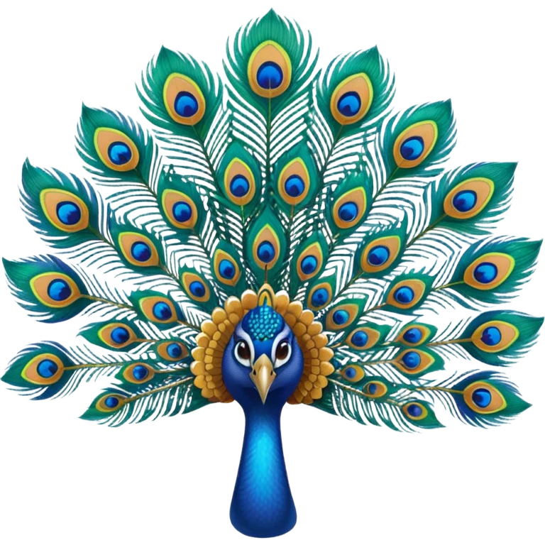Peacock feathers emoji