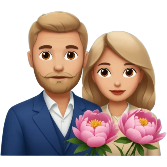 Couple traveling in Montenegro russian man and elegant  Latina girl delicate peonies and mountains in the background  emoji